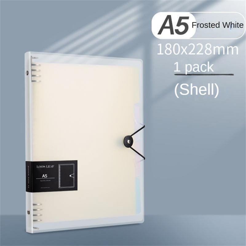 

Binder Tearable Detachable Loose Leaf Thickened Notebook Diary Black A4a5 Transparent Office Supplies Thick Case Binder