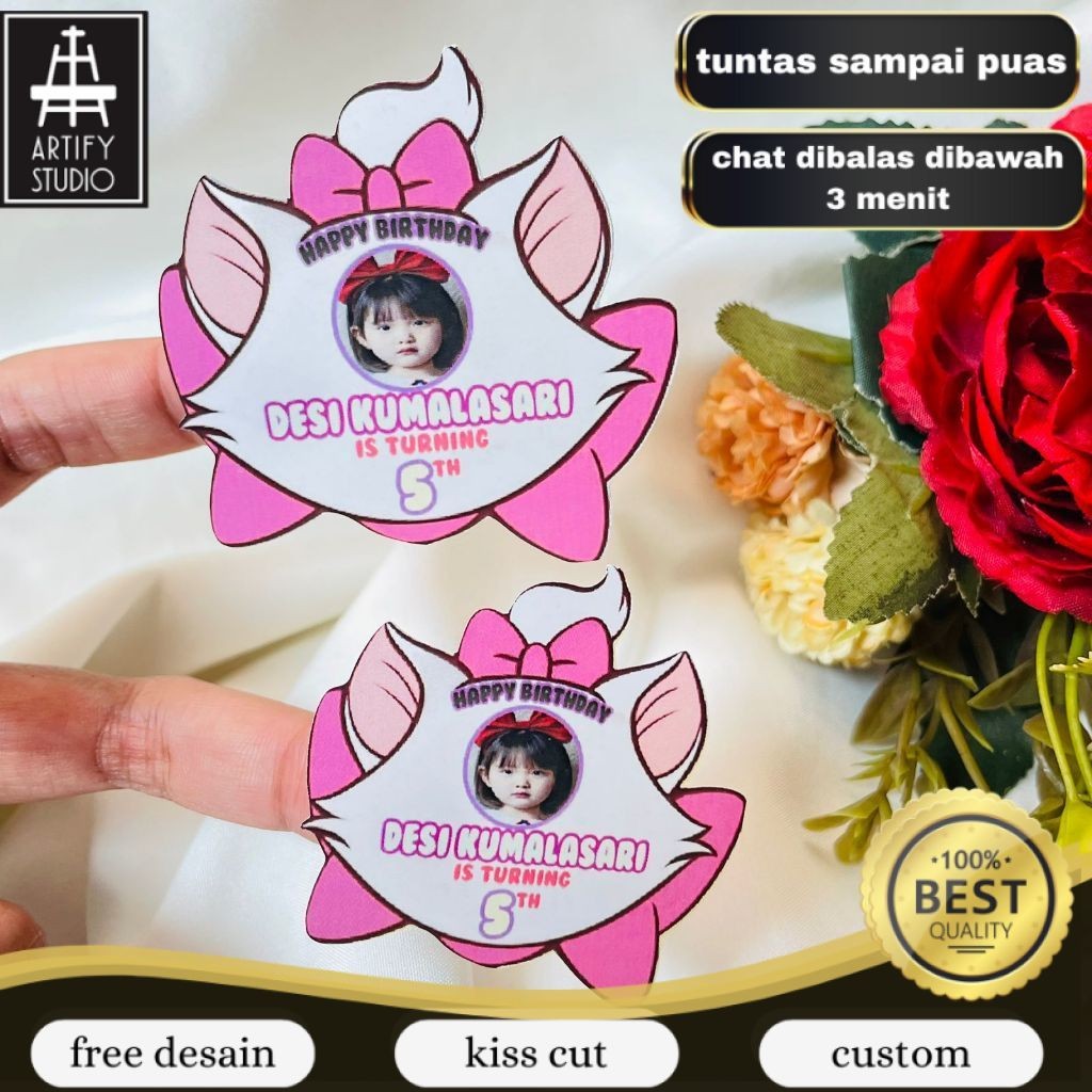 

Artify 4-8 Sticker Karakter Ulang Tahun Anak Stiker Ultah Free Design Template Birthday Chromo