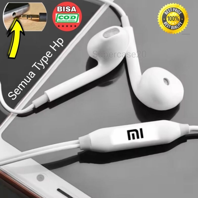 Headset Xiaomi Redmi 14 14C A3 14T PRO 13C 2023 12C Redmi 12 9A 9C 10A 10C Note 9 Note 8 Note 10 Not