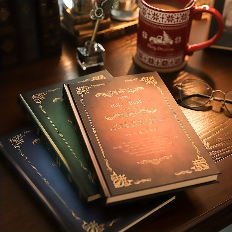 

Magic Notebook Hardbound Lining Diary Book A5 Classic Retro Writing Rules Magic Diary 240 Pages Paper School Office Home