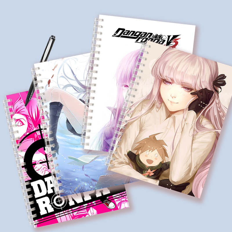 

A5 Notebook Spiral Ring Binder Sketch Note Book Animation Danganronpa Chiaki Nanami Kirigiri Dangan Ronpa Kyouko Poster Memo Pad