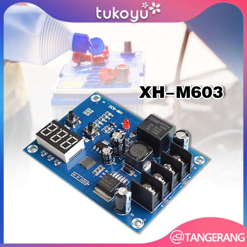Battery Charger Control Module 12-24V XH-M603 kontroller Cas Baterai 12V 24V XH-M603 Saklar Pelindun