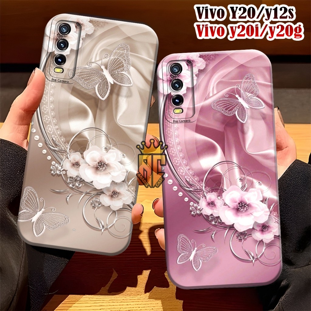 Softcase VIVO Y12S Y20 Y20S Y20A Y20SG Y20I Fashion Case Motif Bunga Aesthetic - Case Cute - Case Vi