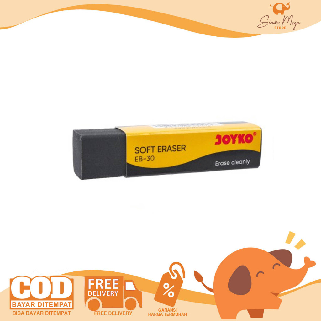 

Joyko Eraser Penghapus EB-30 Hitam / Penghapus Karet Pensil