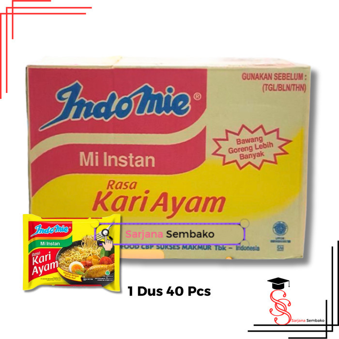 

Indomie Kari Ayam - 1 Dus 40 Pcs
