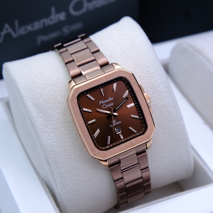 ORIGINAL Jam Tangan Wanita Alexandre Christie AC 8687 / AC8687 / 8700 / 8704 Garansi 1 Tahun - Stain