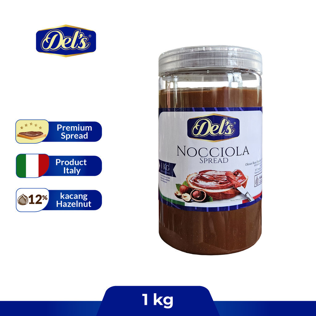 

Del's - Nocciola Chocolate Hazelnut Spread / Selai Hazelnut - 1 kg