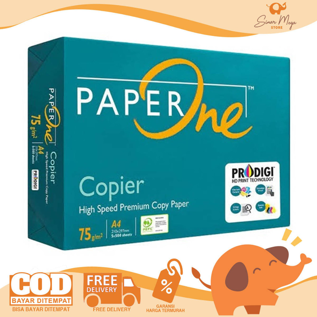 

HJK Paper One Kertas Print/Fotocopy A4 75gr Berkualitas