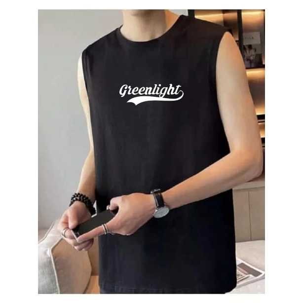 Baju singlet pria/ baju tanpa lengan- baju gym-baju santai/ baju singlet Greenlight/Singlet Pria Dew