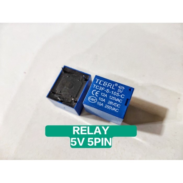 Relay DC 5V 5 Kaki / 5V 5 Pin