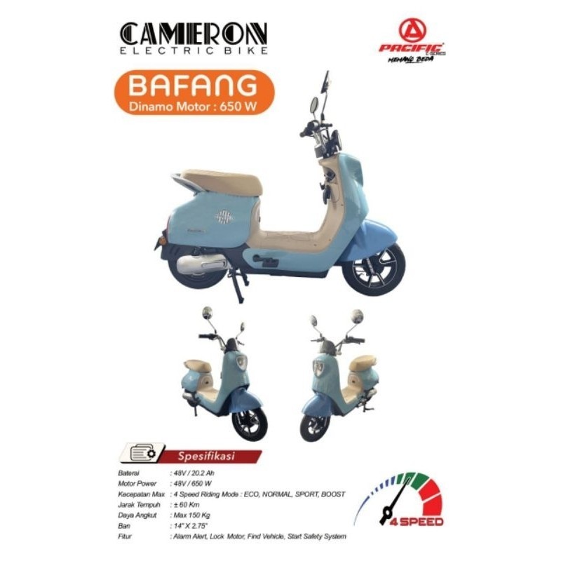 Sepeda Listrik Pacific Cameron 650W Murah Berkualitas / Electric Bike Pacific Cameron