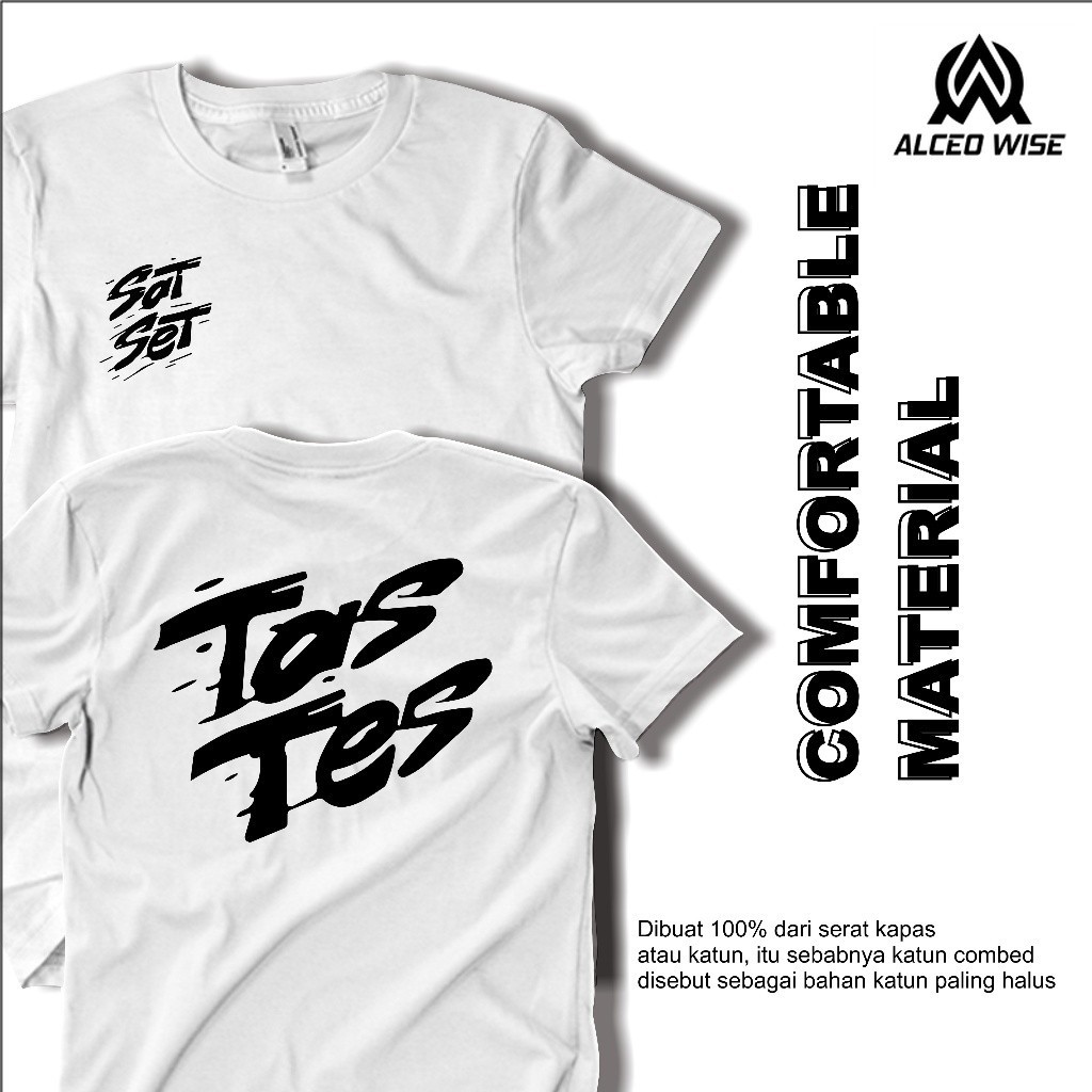 Baju Kaos Kata Kata Keren Viral Sat Set Tas Tes Ganjar Mahfud Kaos Pria Wanita Dewasa Distro Origina