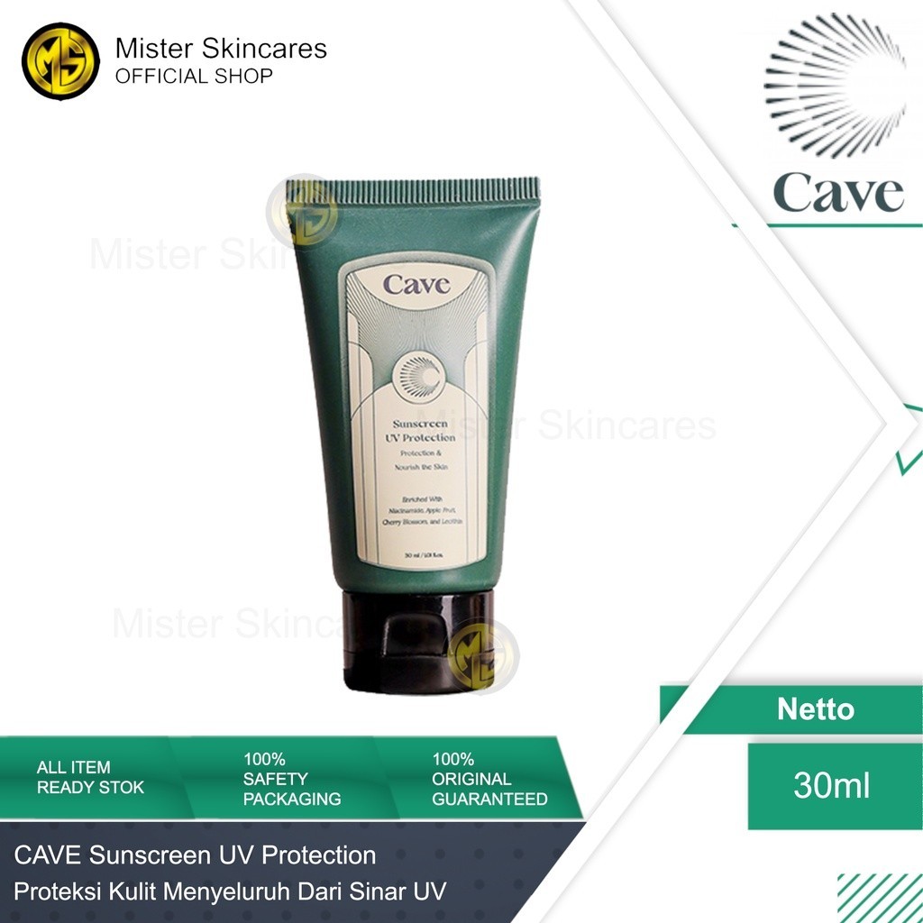 CAVE Sunscreen UV Protection SPF50+++ Sunscreen Wajah Pria