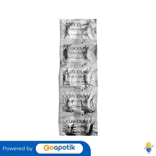Citicoline Novell 500 Mg Strip 10 Kaplet