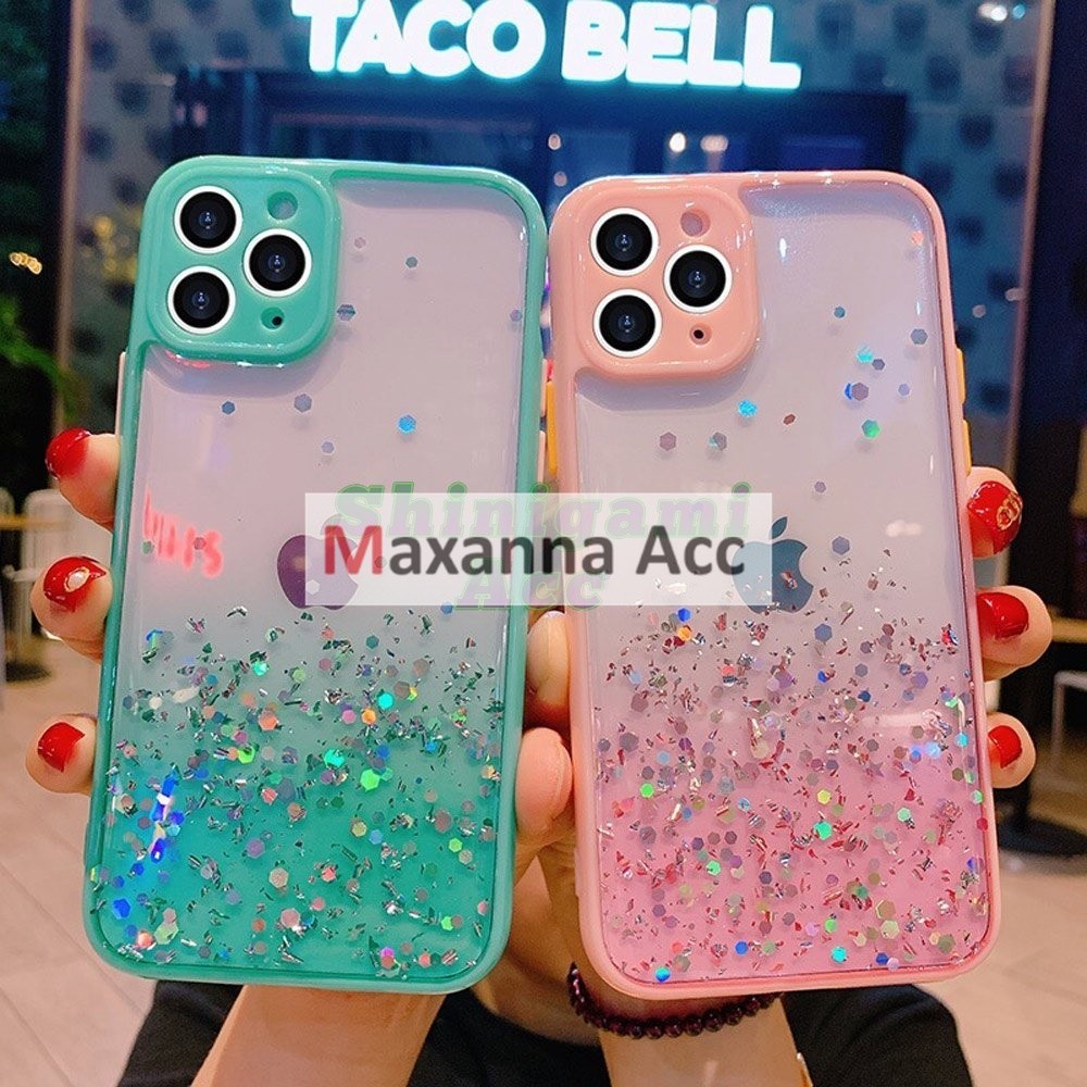 [MAXANNA] [ Oppo A5 2020 / A9 2020 / Reno 5F ] CASE CANDY GINGLE GLITTER  /  CASE BLINK BLINK / CASE