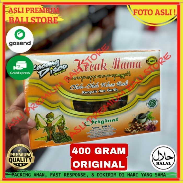 

OLEH OLEH MAKANAN CEMILAN CAMILAN SNACK KULINER KHAS ASLI ORI ORIGINAL BALI KACANG DISCO 400 GRAM GR