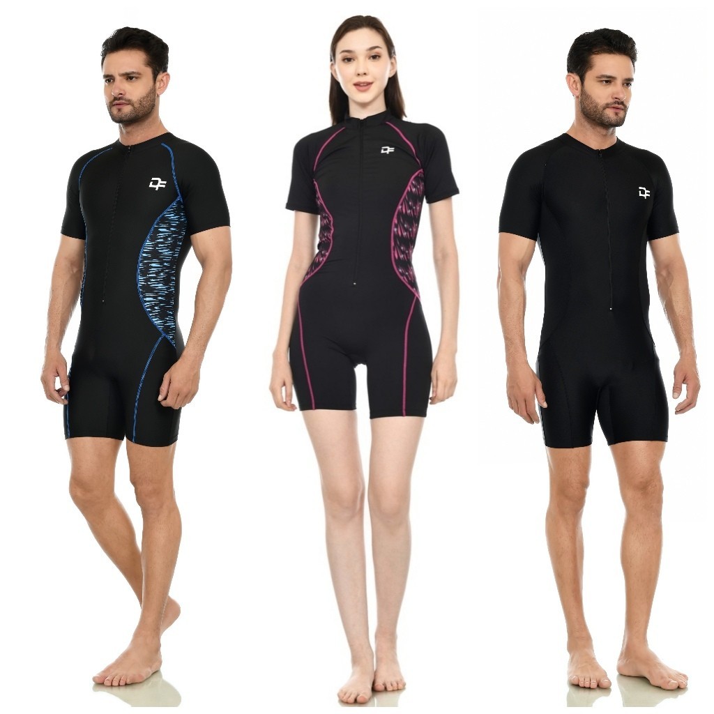 Baju Renang Pria Dewasa Diving Dewasa cowok dan cewek tangan pendek biasa dan lapis cup bra
