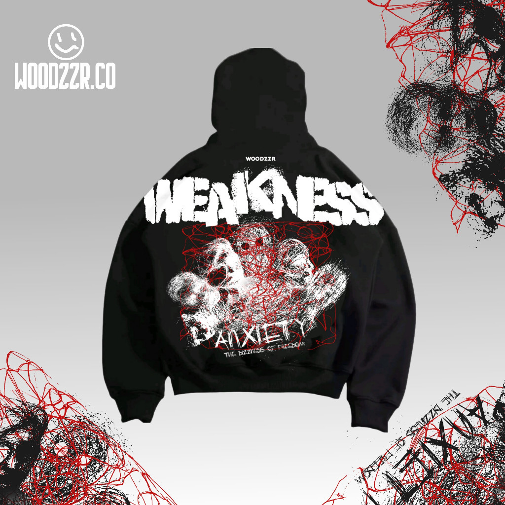 WOODZZR - Hoodie Boxy Oversize / Hoodie Pria / Hoodie Boxy / Hoodie Oversize | WEAKNESS