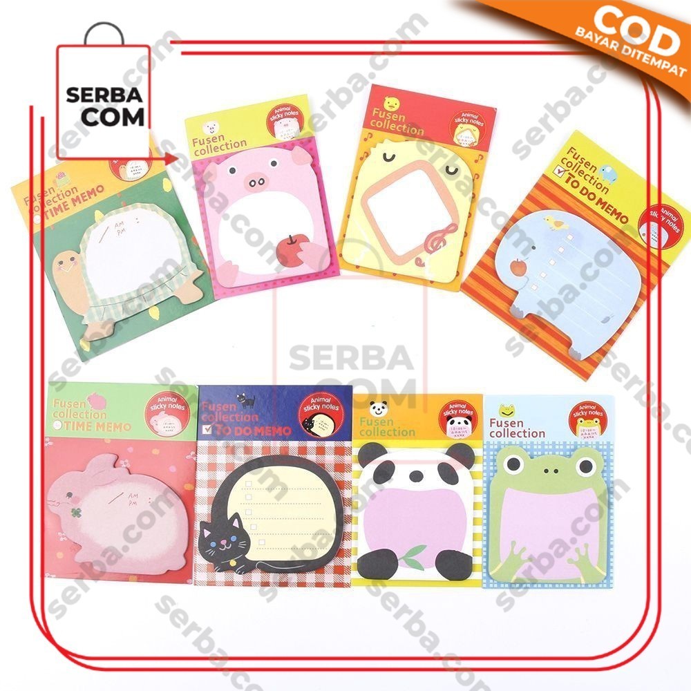 

Sticky Notes Motif Binatang Tempelan Kertas Catatan Memo Note Karakter Animal Lucu Unik