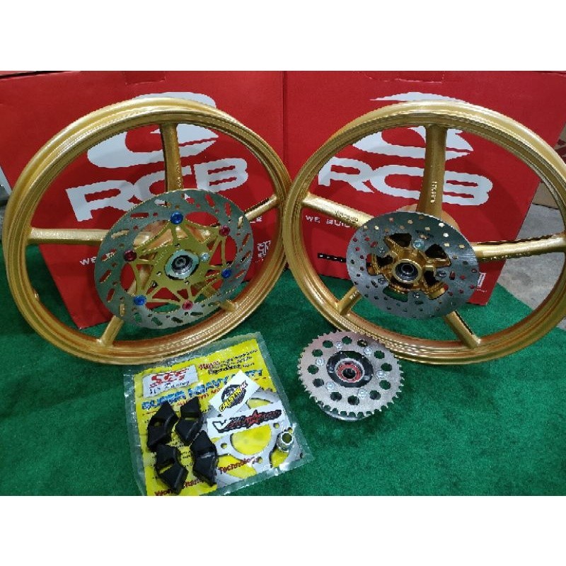 velg rcb pnp klx/dtracker & crf 150 & wr 155 & megapro free tshirt rcb