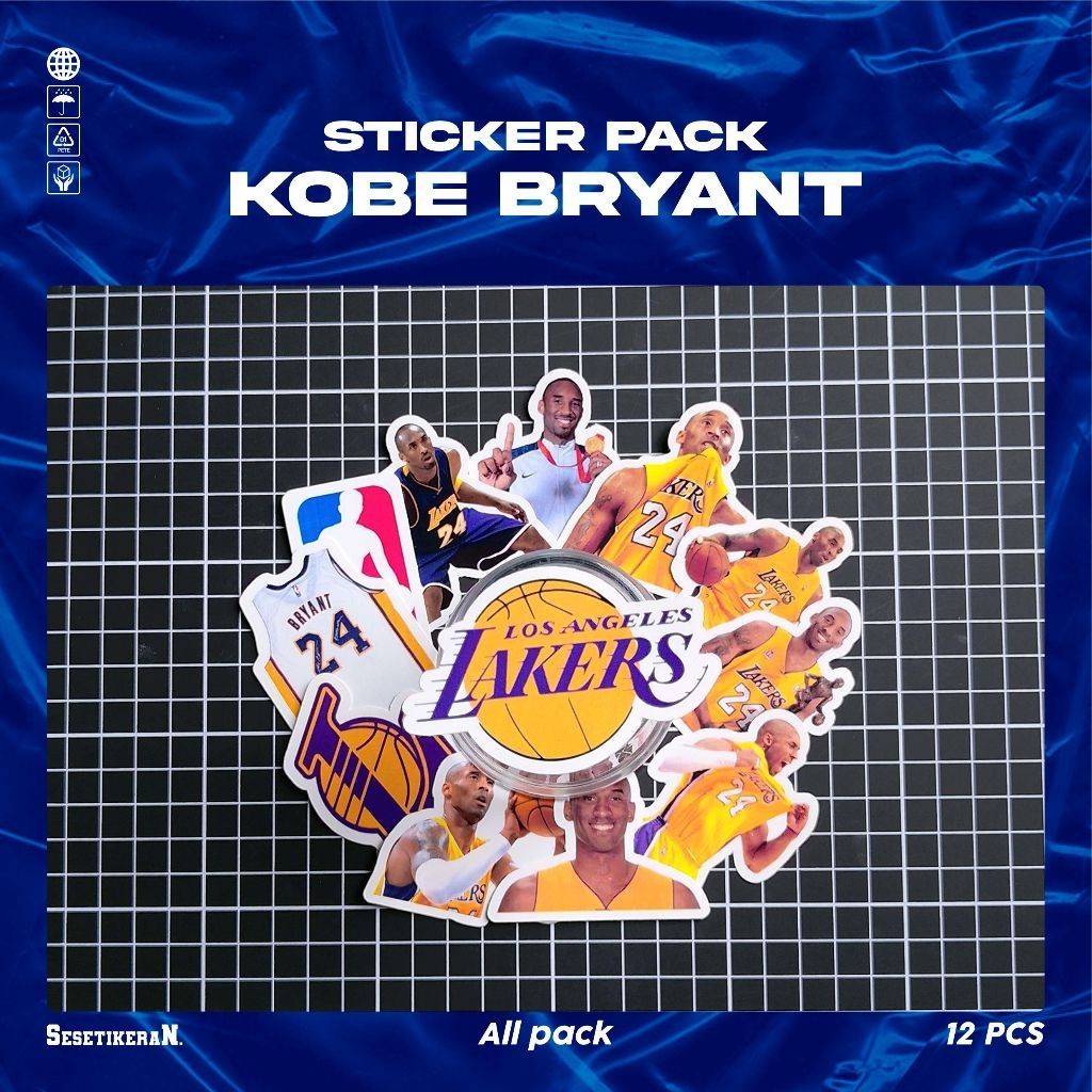 

COD✨ Sesetikeran Stiker Pack Kobe Bryant Keren Untuk Koper Laptop Skateboard