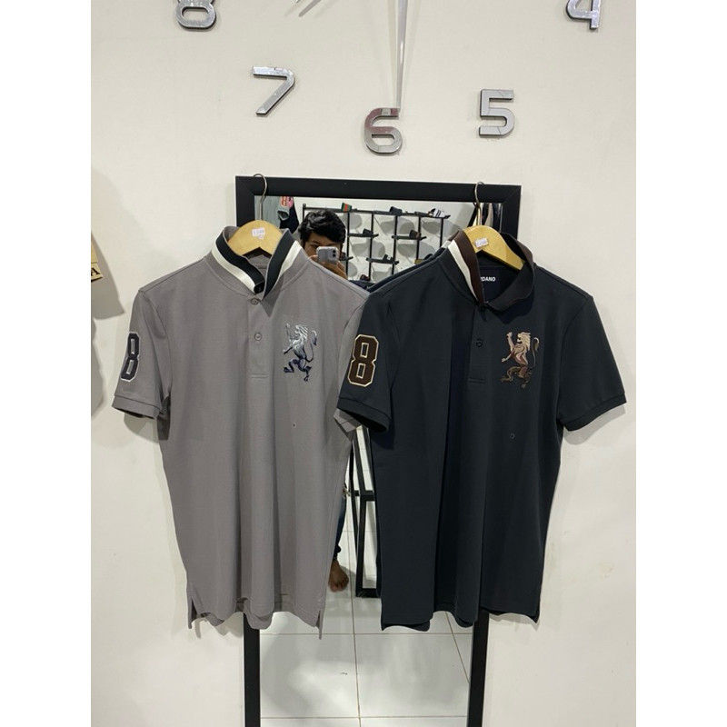 Giordano polo shirt man 3 D lion