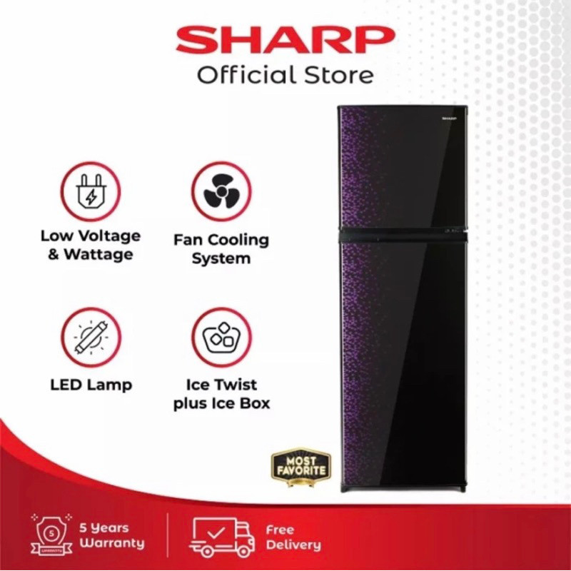 promo spesial kulkas Sharp 2 pintu jumbo SJ-316MG-GB / SJ316 / SJ 316MG / SJ 316 MG