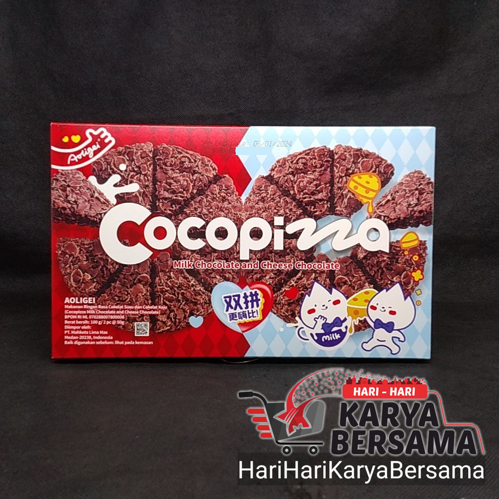 

AOLIGEI COCOPIZZA MILK AND CHEESE CHOCOLATE 100GR