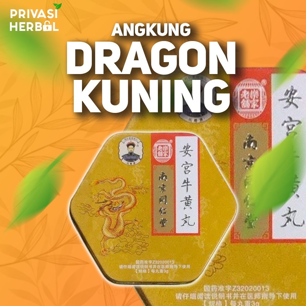 ANGKUNG DRAGON KUNING ORIGINAL CINA OBAT STROKE STRUK HERBAL CINA ORIGINAL