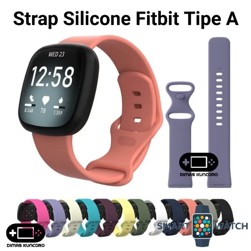 Rave Strap Silicone Fitbit Tipe A Silikon Versa 3 4 Silicon Sense 1 2 Tali Jam Smartwatch