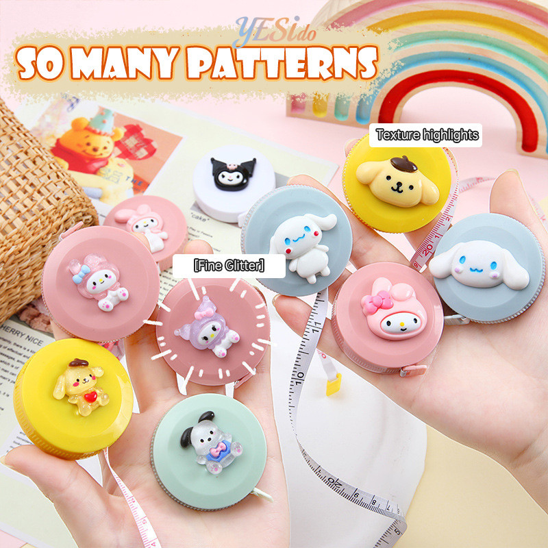 

COD✨ Meteran Mini Gulung Karakter Sanrio Otomatis Alat Ukur Meter Jahit 1.5 M Jahit Portable Pocket-YES