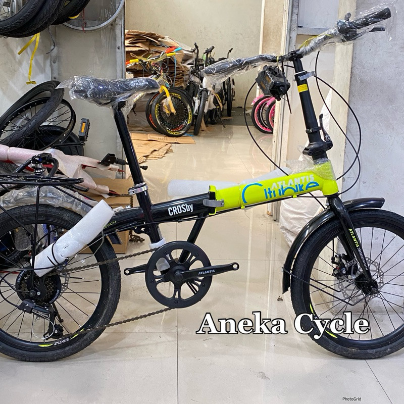 Sepeda Lipat Atlantis 20 Inch 7 Speed Shimano Rem Cakram