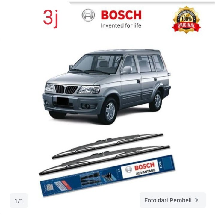 Bosch Sepasang Wiper Kaca Mobil Mitsubishi Kuda Advantage 20" & 19"