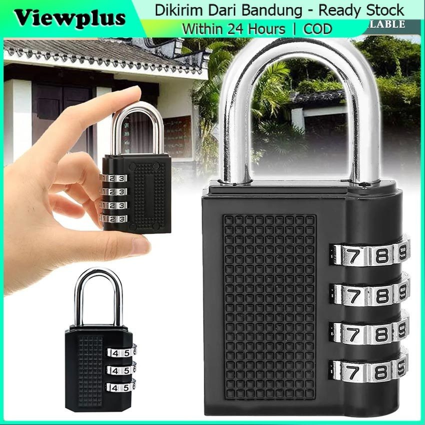 Gembok Koper Kombinasi Angka Luggage Lock Kunci Tas Perlengkapan Travel Padlock Mini Travel Baggage 