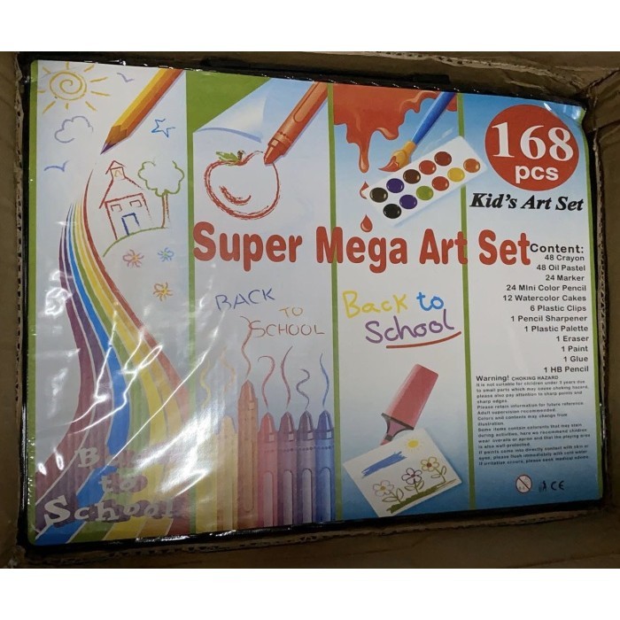 

168pcs Pensil Warna Air untuk Peralatan Menggambar Anak