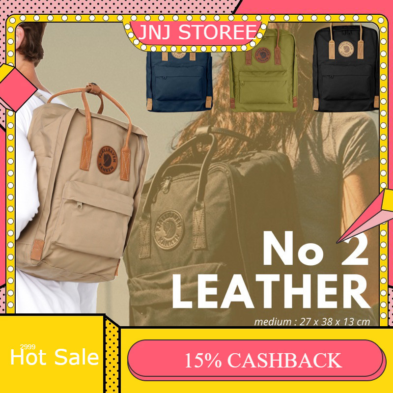 5.5 BIG SALE [READY/COD] Tas Ransel K4n k3een No. 2 Leather Handle - tas kulit pria wanita gunung ba