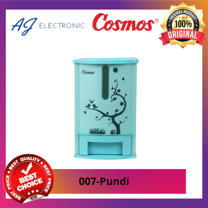 RICE BOX COSMOS 007-PUNDI / 007PUNDI , tempat penyimpanan beras 7kg