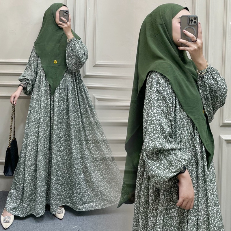 Marlina Gamis Set+Jilbab Bergo (COD)