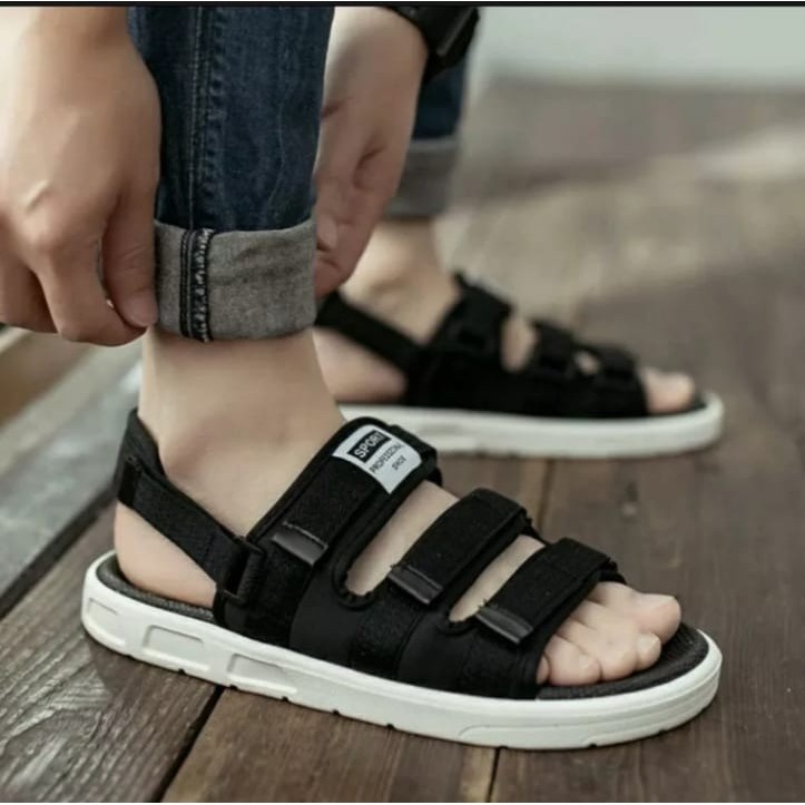 Sandal Pria Selop Kekinian Terbaru Tali Belakang Bisa Di Lepas