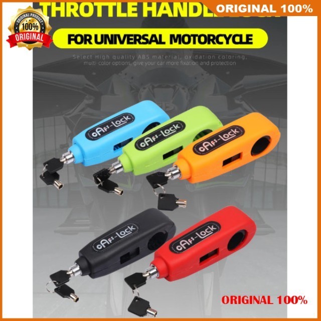 Grip Lock Handlebar Throttle Handle Lock Kunci Stang Motor 100% ASLI ORIGINAL