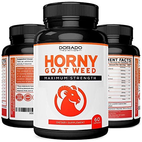 Horny Goat Weed Herbal Complex Extract for Men and Women - Maca Root,