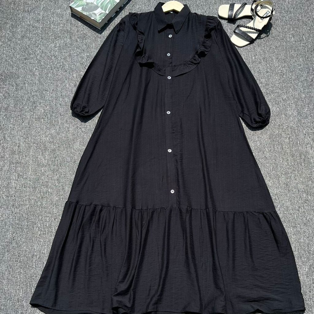 Camila daily dress wanita gamis pololinen