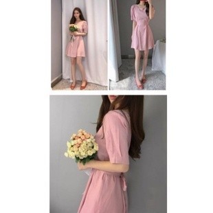 Terlaris ✨ -dress mini korea/dress putih/dress korea - Putih, M