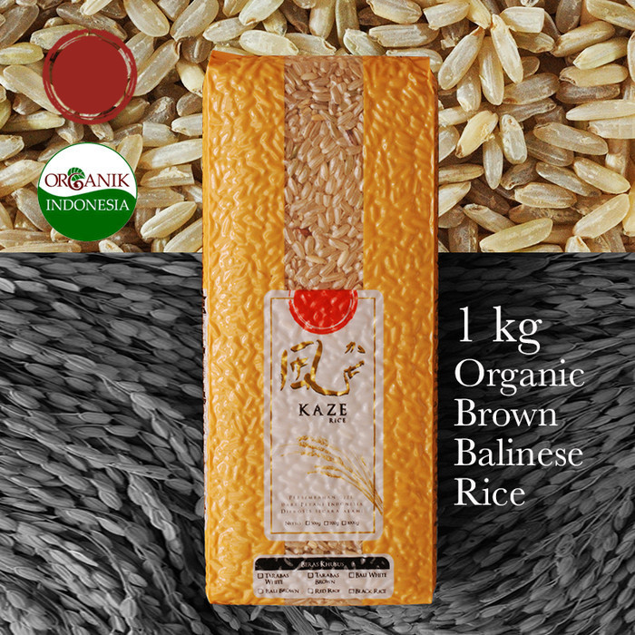 

Moerah~ [1 kg] BERAS COKELAT BALI ORGANIK - KAZE RICE