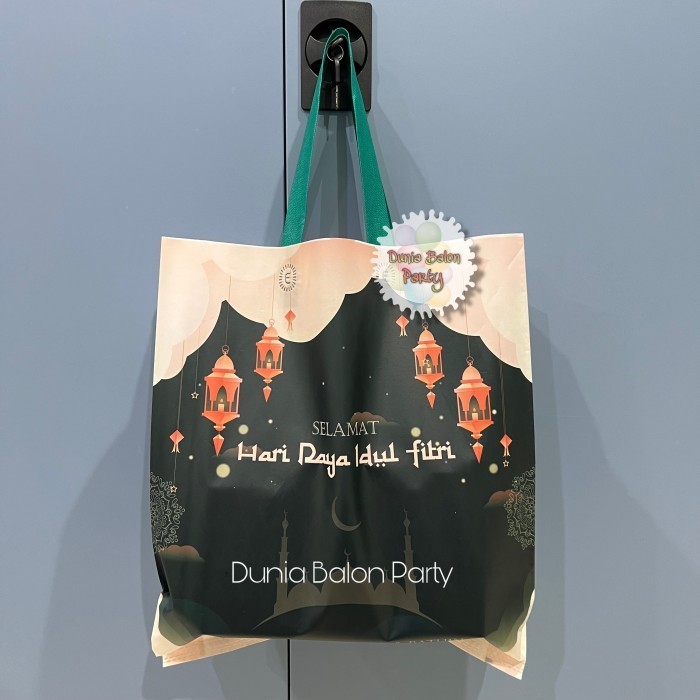 

ISI 12 Tas Souvenir Lebaran / Goodie Bag Idul Fitri Laminasi L - Motif 2