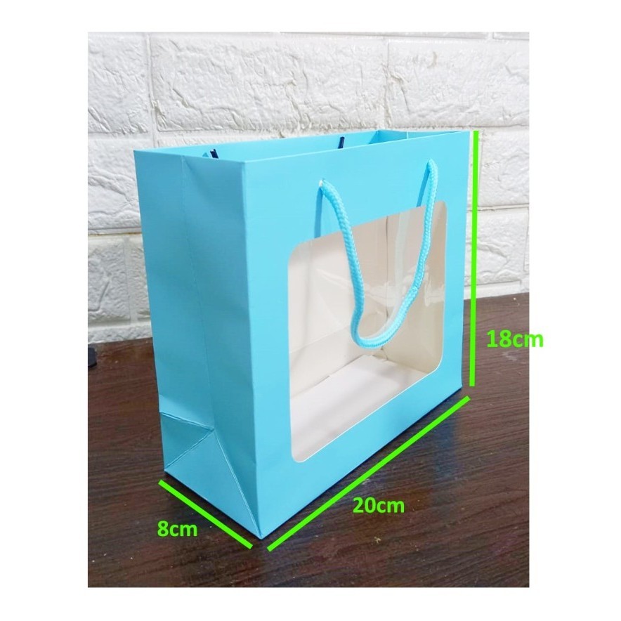 

Tas Tenteng Kertas | Goodie Bag | Tas Hampers | Tas Souvenir - Putih, Small