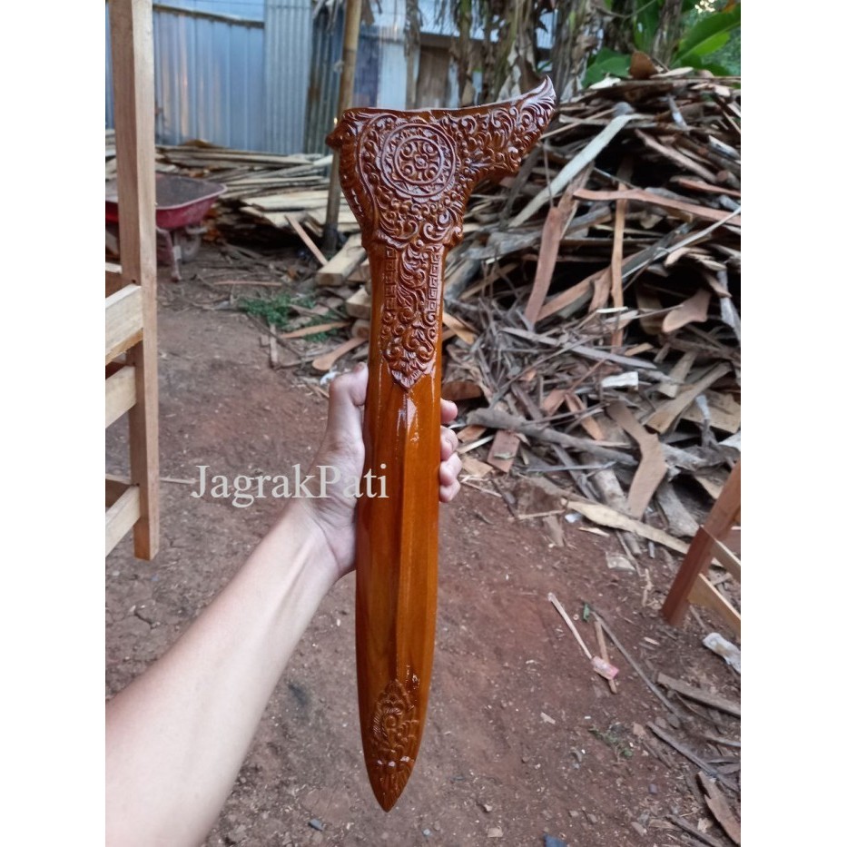 Warangka Keris Full Ukiran Top Buat Patrem Standrt Sudah Lubang