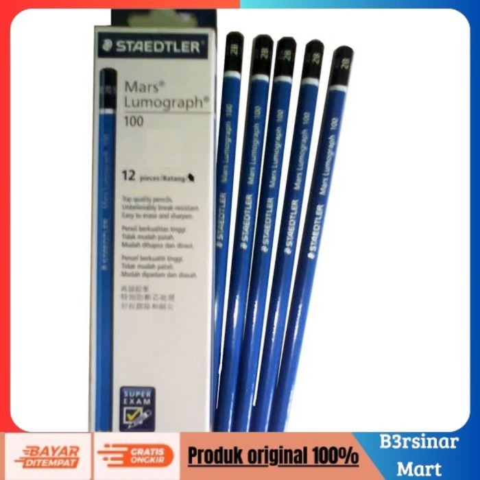 

[[KUALITAS TERBAIK]] Pensil 2B Staedtler/Pencil Komputer/Pensil Ujian Staedler 2B/Pencil 2B COD