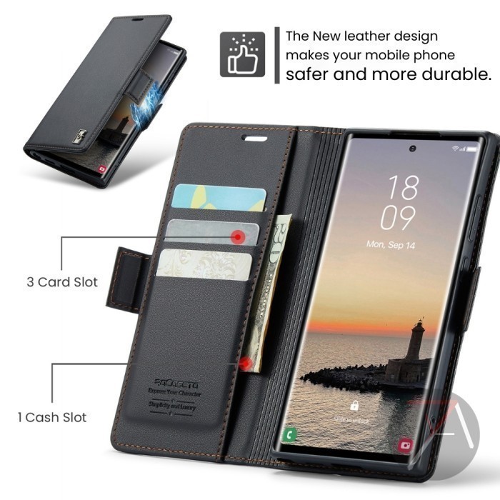 Flip Case Cover ALEPH Original Leather Kulit Stand Wallet Dompet Case Oppo Reno 8T 5G Reno8 T 8 T 4G