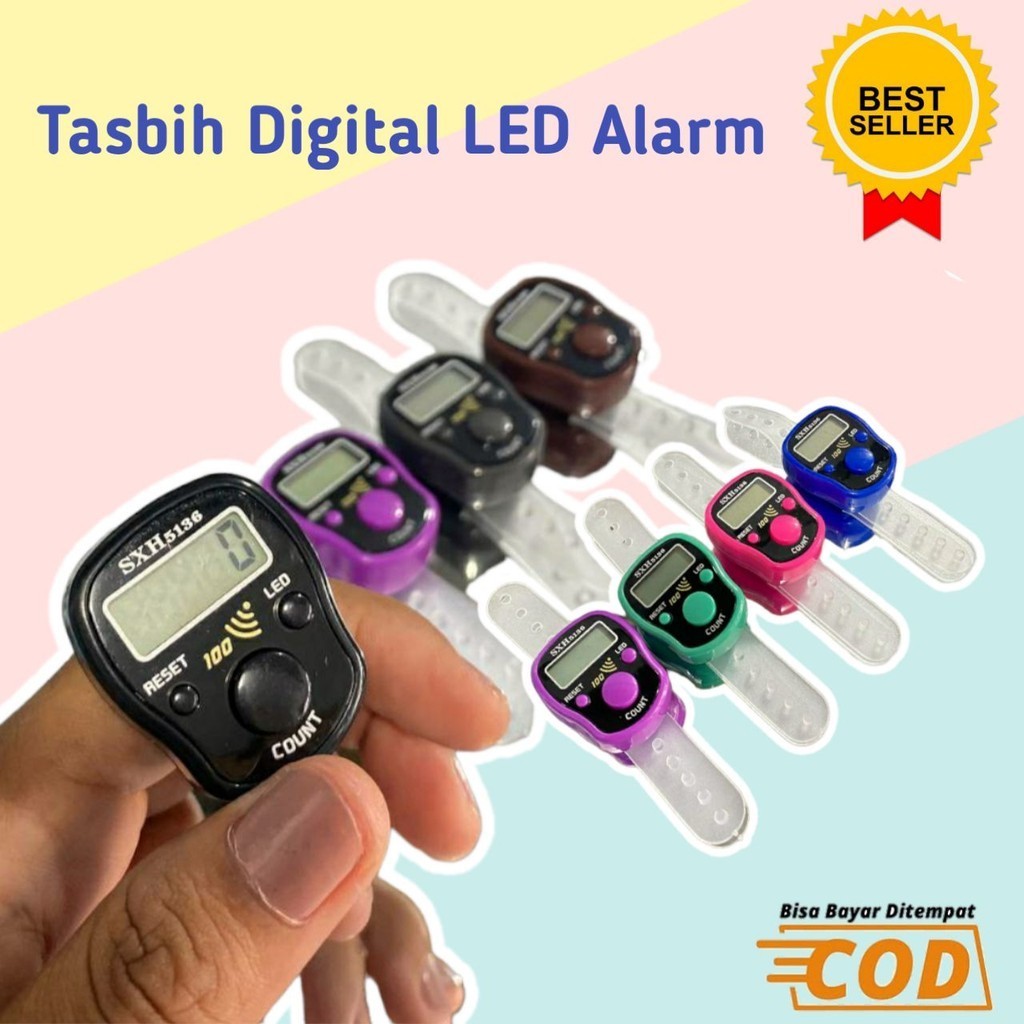 TASBIH DIGITAL ALARM LED / TASBIH DIGITAL CANTIK / TASBIH DIGITAL / TASBEH DIGITAL / TASBIH DIGITAL 